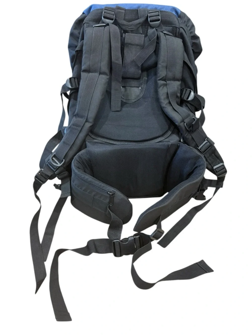 The North Face Vintage Extreme 55L Blue Black Hiking Trail Light Backpack